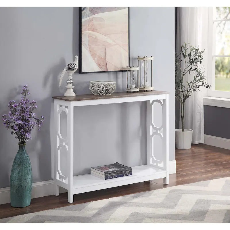 Console Table with Shelf