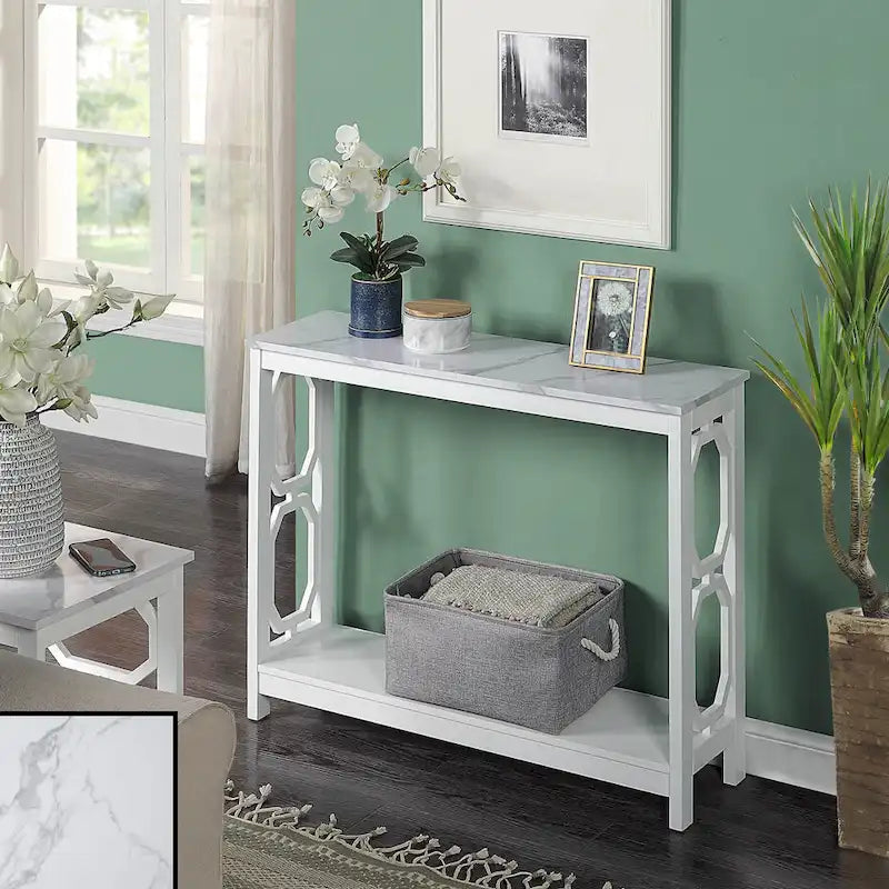Console Table with Shelf