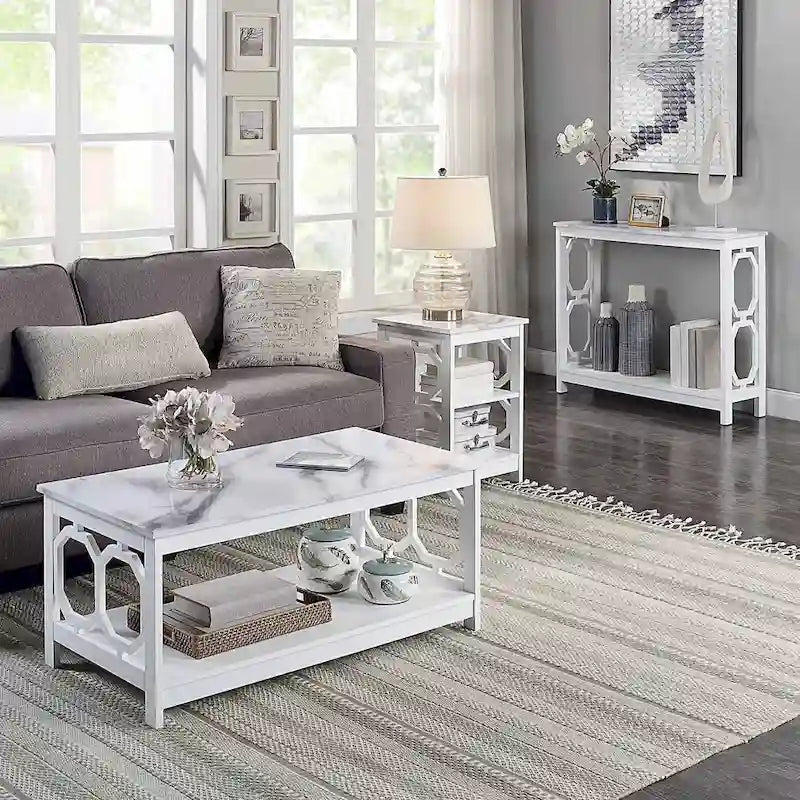 Console Table with Shelf