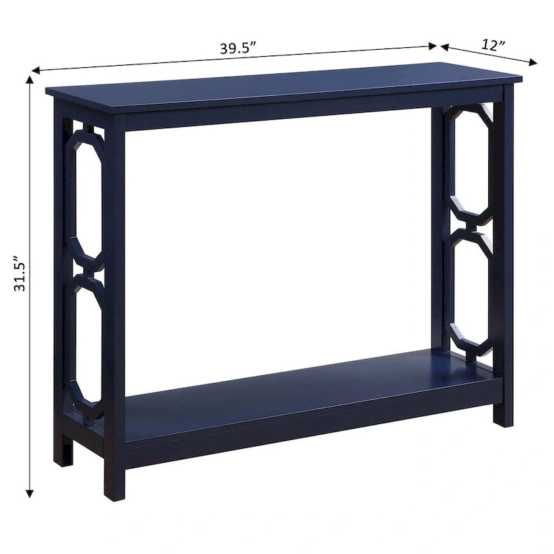 Console Table with Shelf