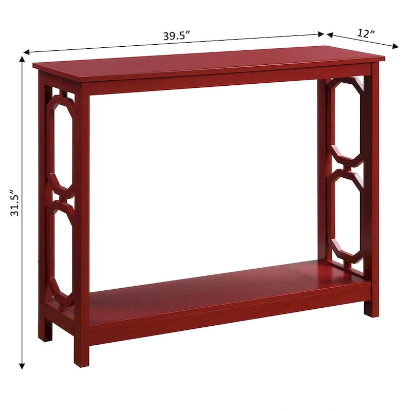 Console Table with Shelf