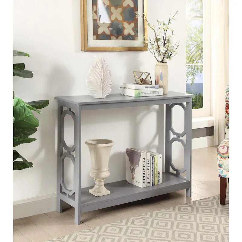 Console Table with Shelf