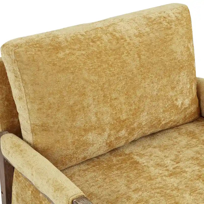 Mid-Century Modern 30 W Chenille Upholstered Accent Leisure Armchair