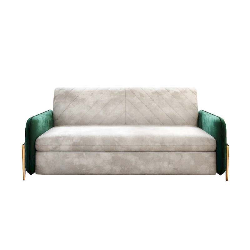 67 in. Width Modern Pull Out Queen Size Sofa Bed