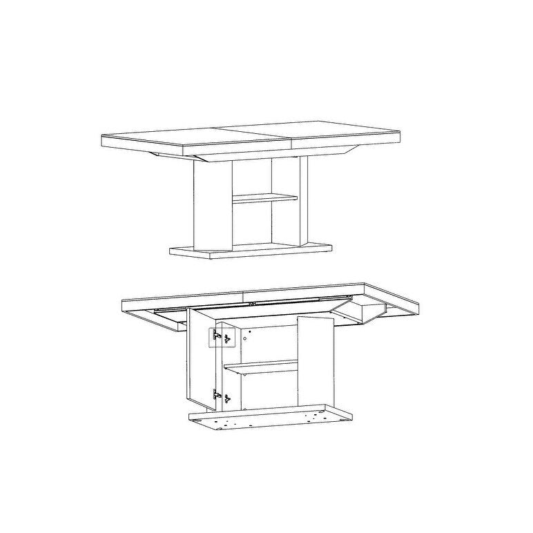 Extendable Dining Table with storage
