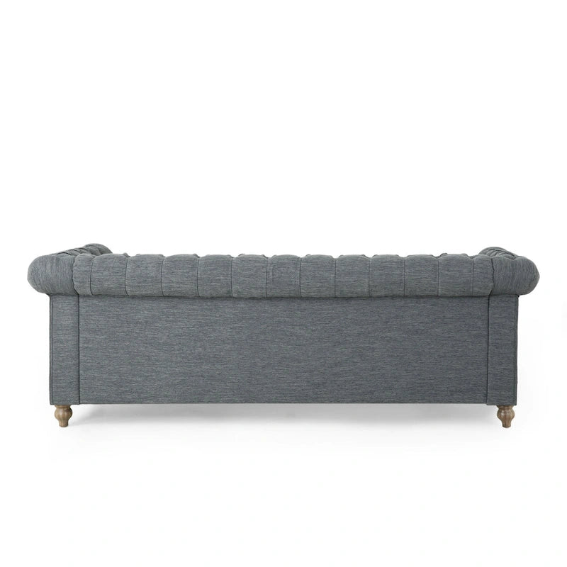 Chesterfield Sofa with Nailhead Trim by - 85.50 L x 33.25 W x 28.50 H