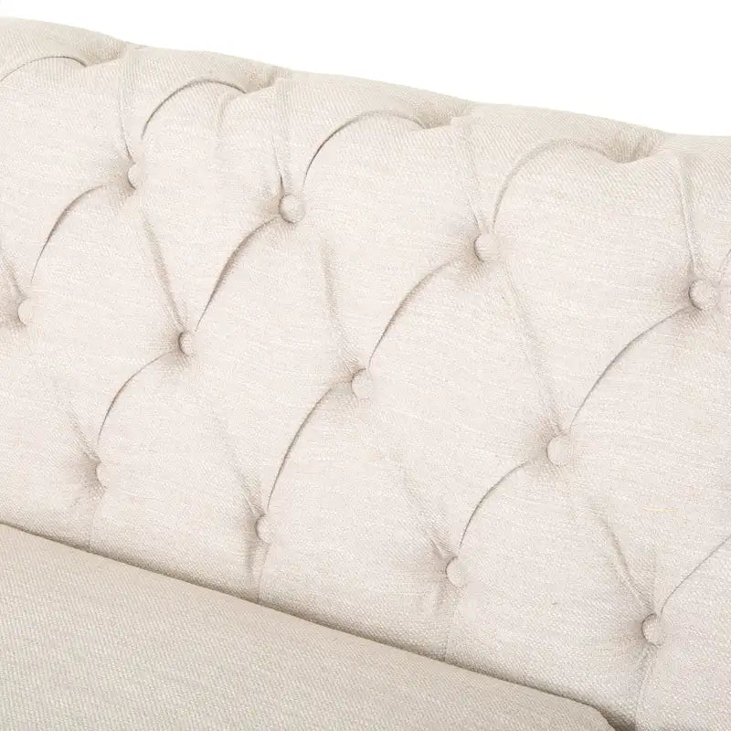 Chesterfield Sofa with Nailhead Trim by - 85.50 L x 33.25 W x 28.50 H