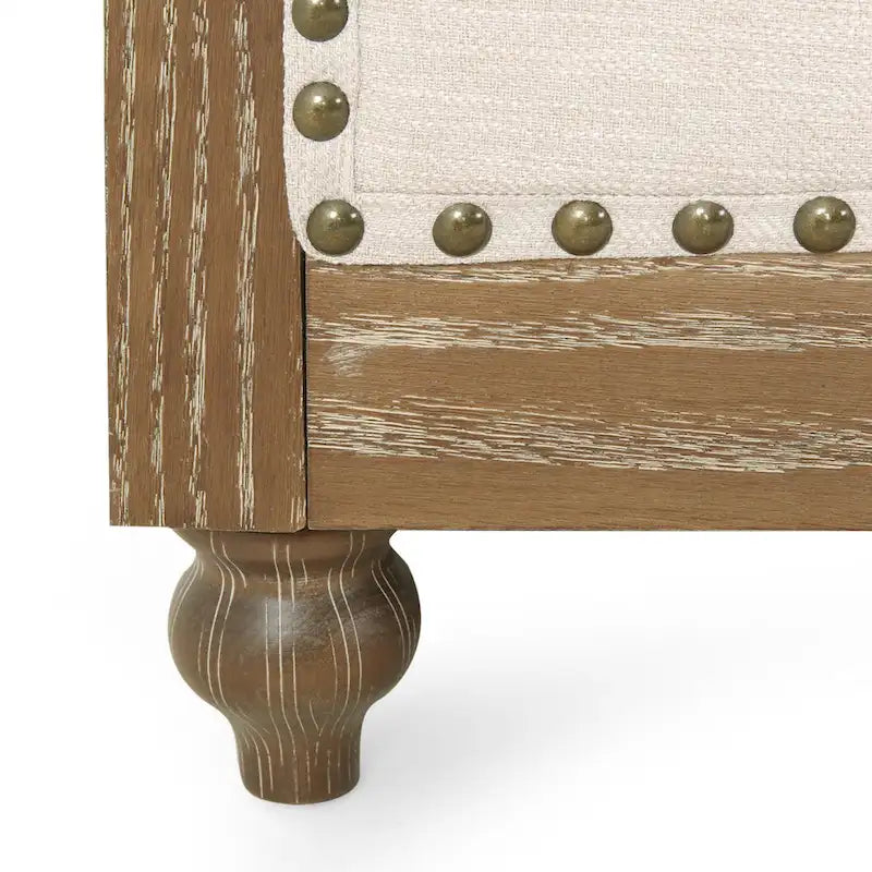 Chesterfield Sofa with Nailhead Trim by - 85.50 L x 33.25 W x 28.50 H