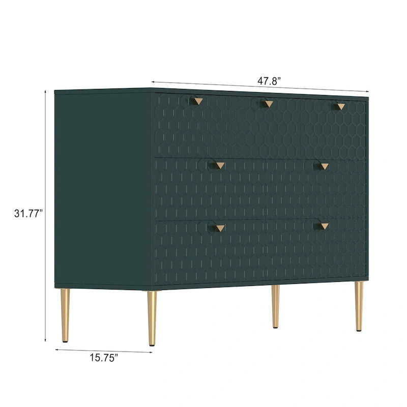 Komoda Morden Wood Furniture se 7 zásuvkami