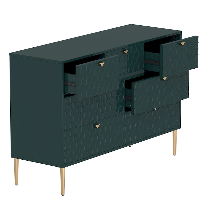 Komoda Morden Wood Furniture se 7 zásuvkami