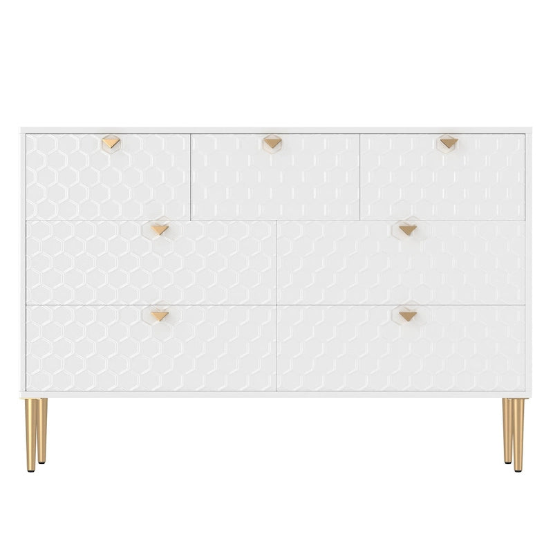 Komoda Morden Wood Furniture se 7 zásuvkami