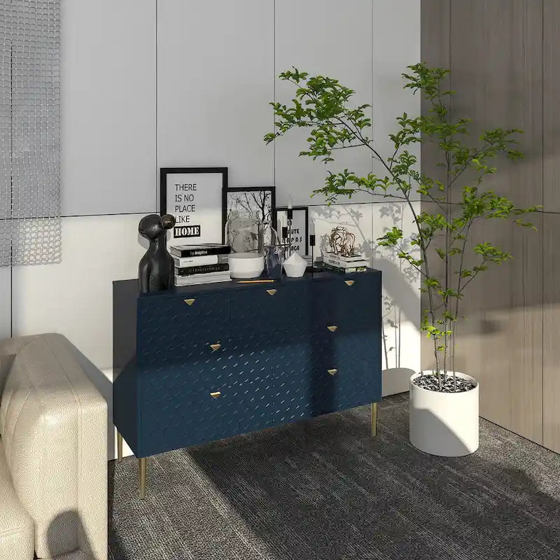 Komoda Morden Wood Furniture se 7 zásuvkami