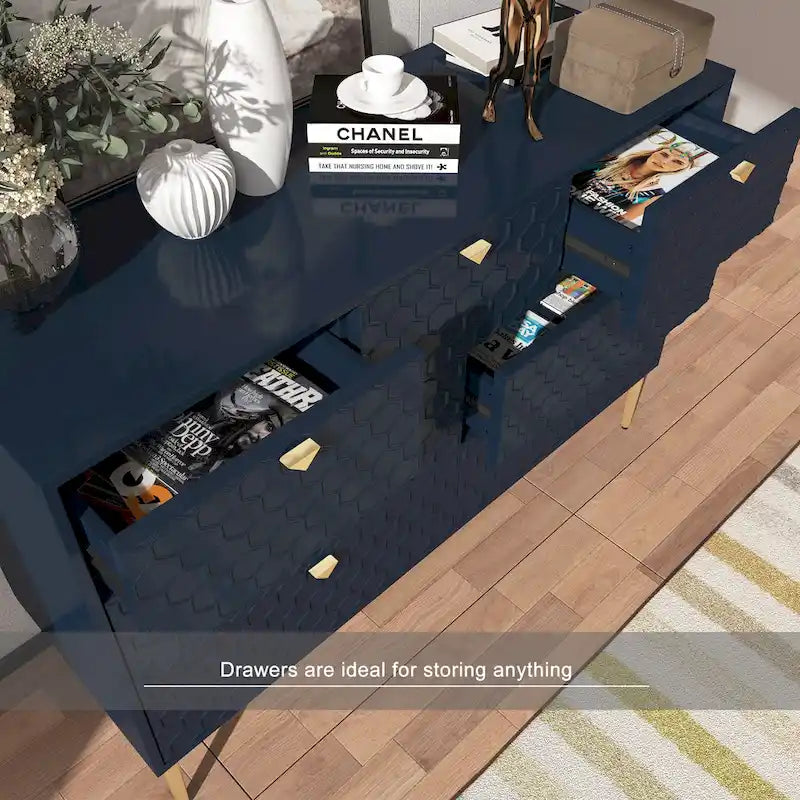Komoda Morden Wood Furniture se 7 zásuvkami