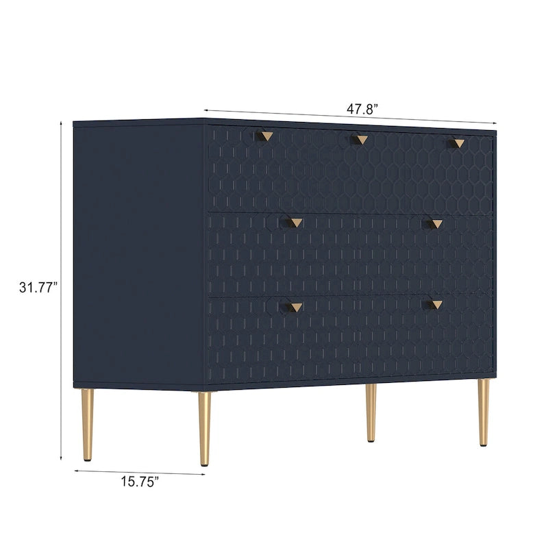 Komoda Morden Wood Furniture se 7 zásuvkami