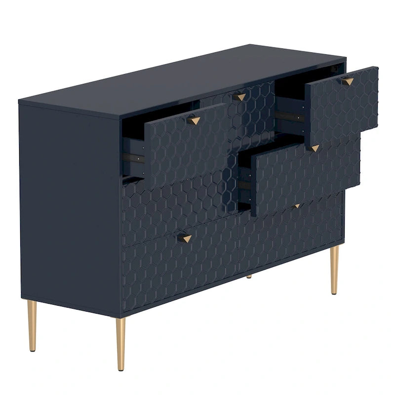 Komoda Morden Wood Furniture se 7 zásuvkami