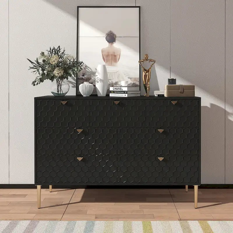 Komoda Morden Wood Furniture se 7 zásuvkami