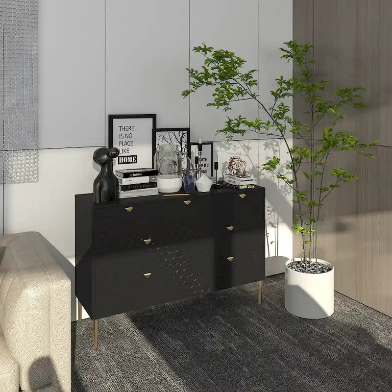 Komoda Morden Wood Furniture se 7 zásuvkami