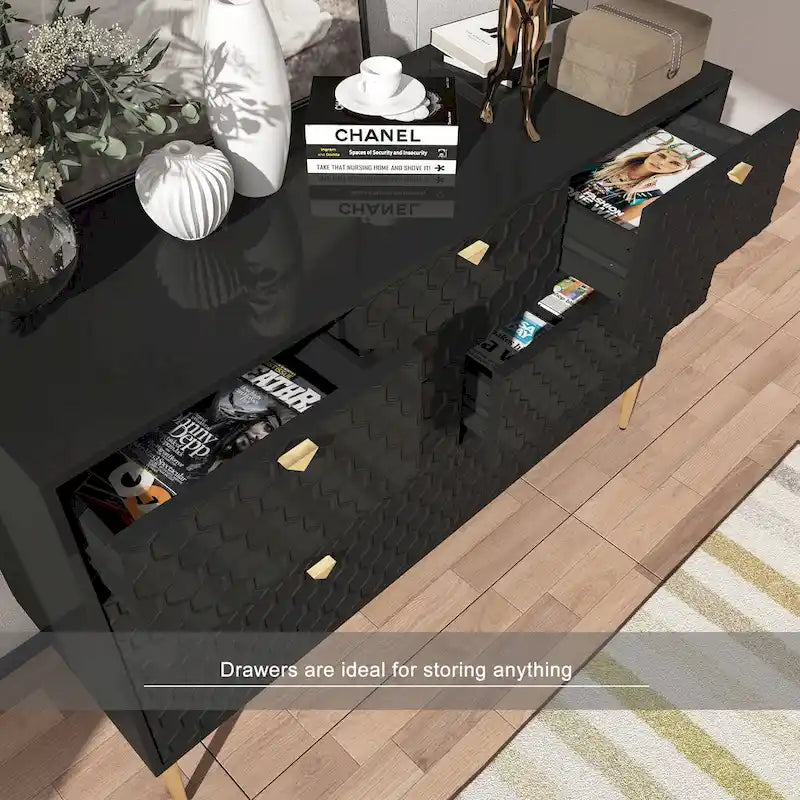 Komoda Morden Wood Furniture se 7 zásuvkami