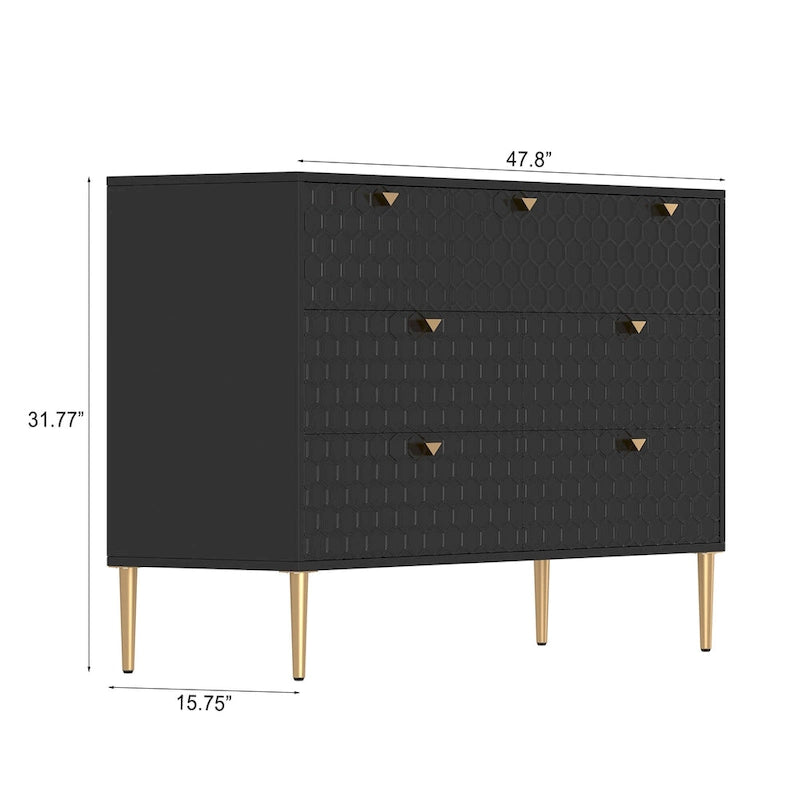 Komoda Morden Wood Furniture se 7 zásuvkami