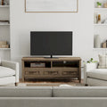 TV stolek z masivního dřeva, široký 50, v moderním stylu, kouřově hnědý, pro televizory do 55 palců - 16d x 50 w x 20h