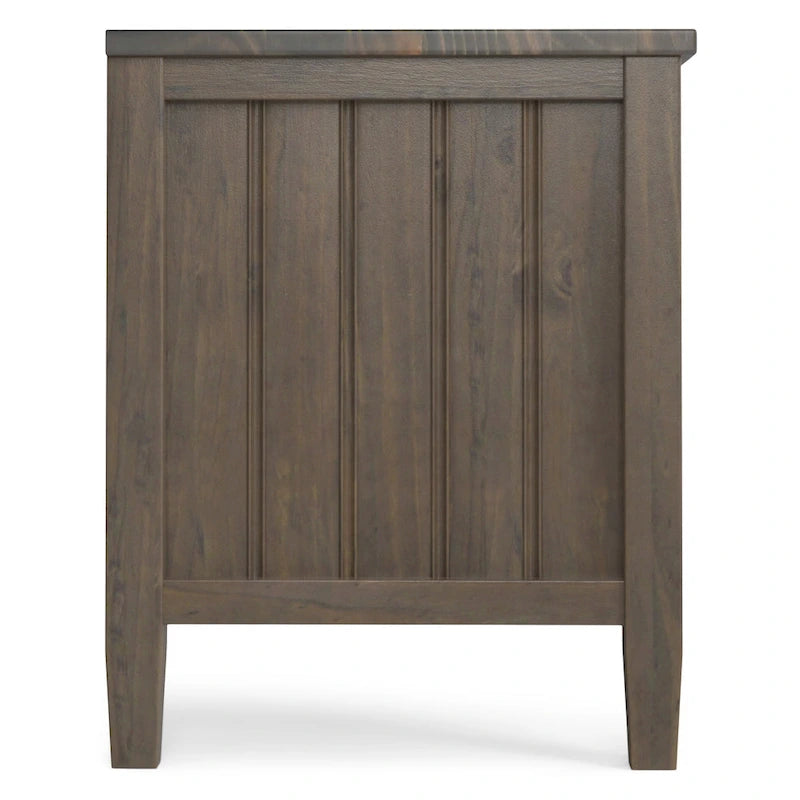 TV stolek z masivního dřeva, široký 50, v moderním stylu, kouřově hnědý, pro televizory do 55 palců - 16d x 50 w x 20h