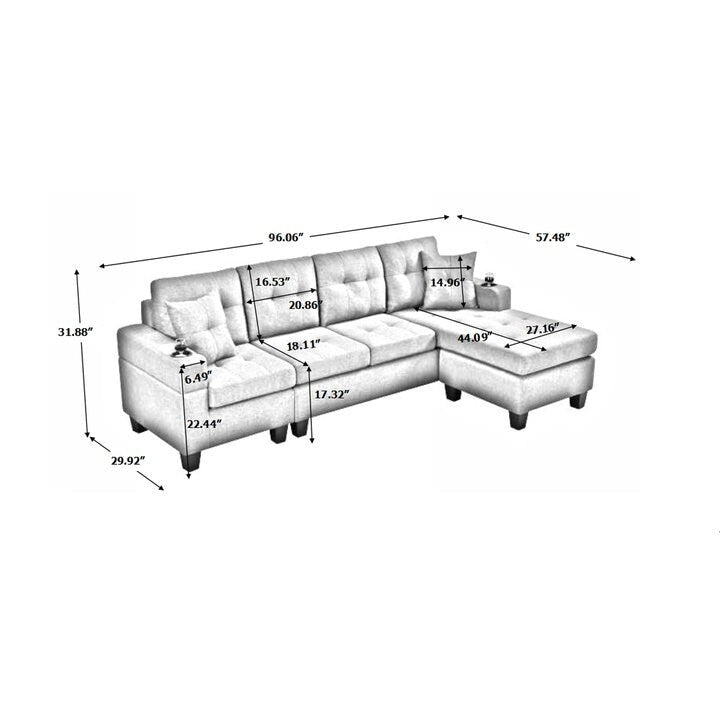 Living room chaise longue