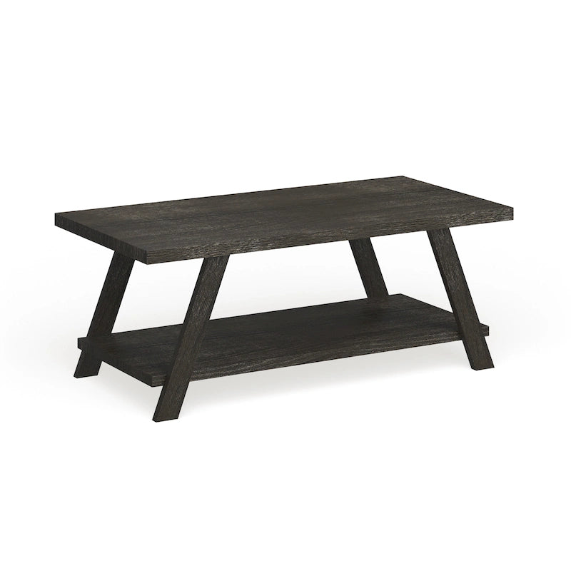 The Contemporary Replicated Wood Shelf Coffee Table