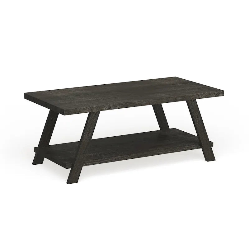 The Contemporary Replicated Wood Shelf Coffee Table