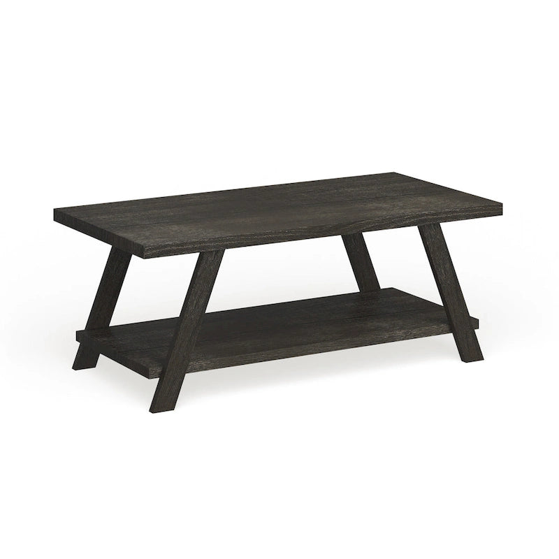 The Contemporary Replicated Wood Shelf Coffee Table