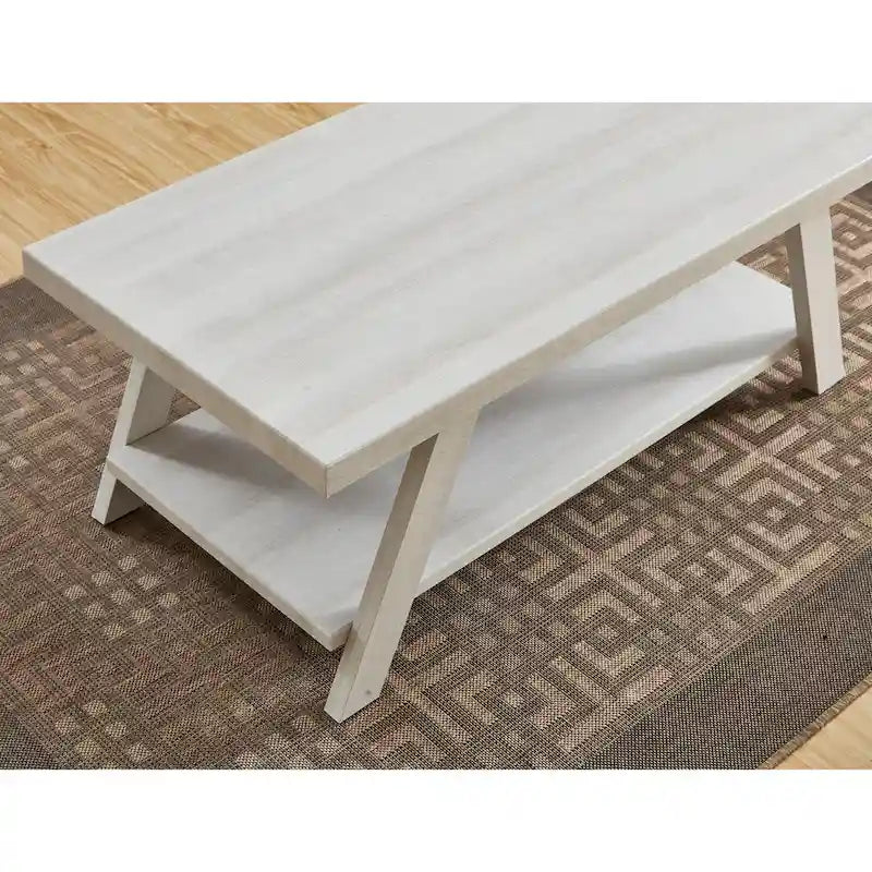 The Contemporary Replicated Wood Shelf Coffee Table