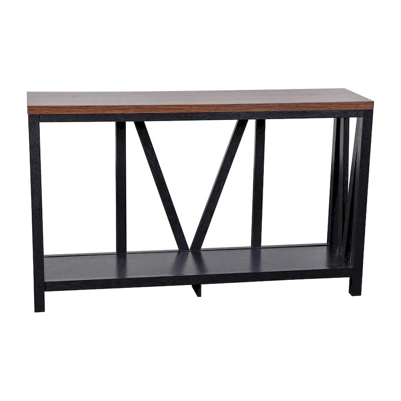 Farmhouse Style Rustic Entryway Console Table