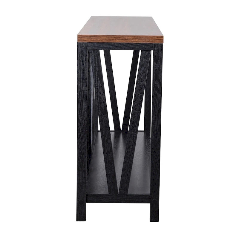 Farmhouse Style Rustic Entryway Console Table