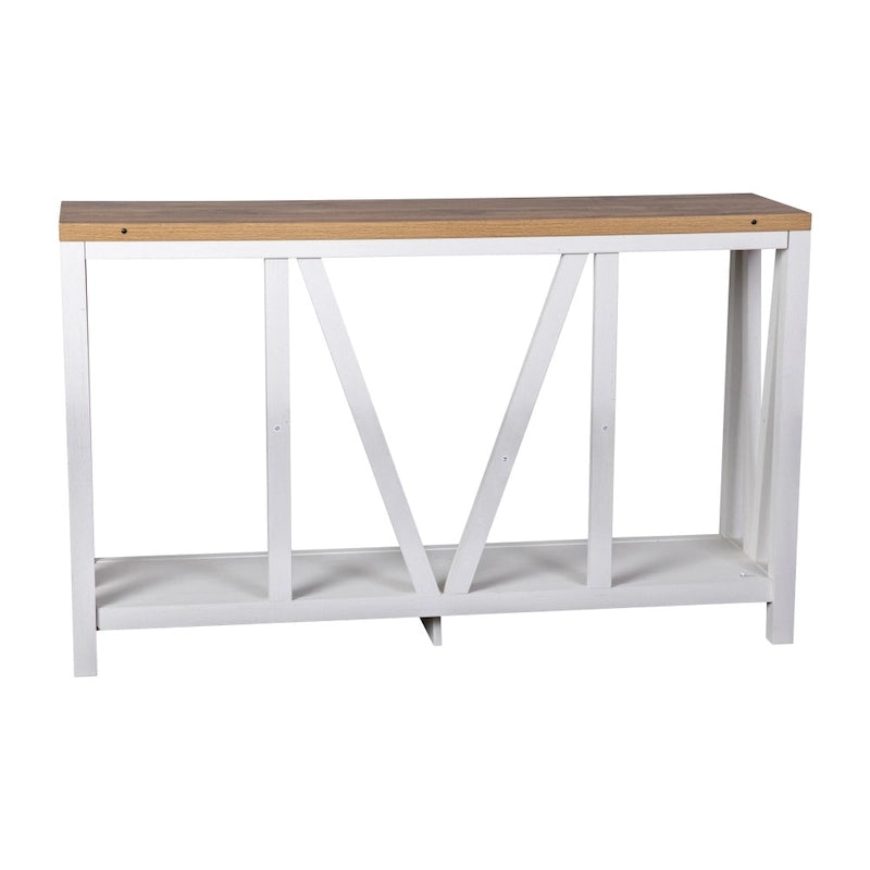 Farmhouse Style Rustic Entryway Console Table