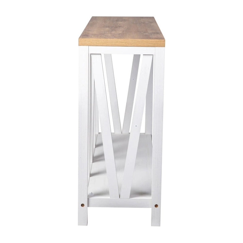 Farmhouse Style Rustic Entryway Console Table