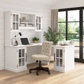 60W L Shaped Desk with Hutch and Storage by