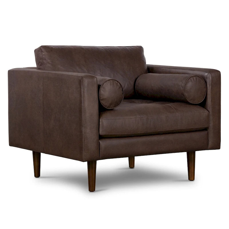 Lounge Chair - Genuine Italian Leather