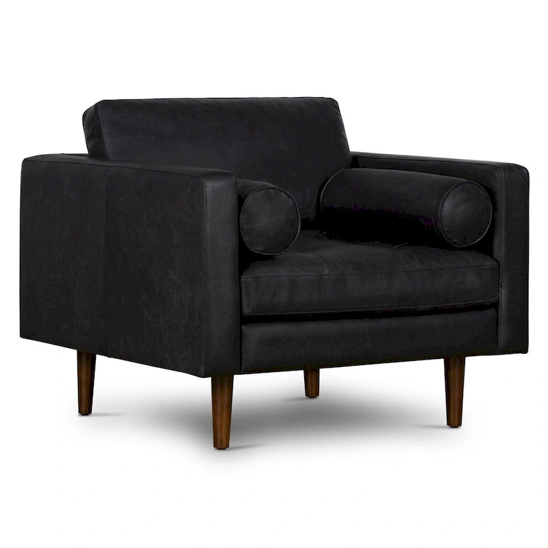 Lounge Chair - Genuine Italian Leather