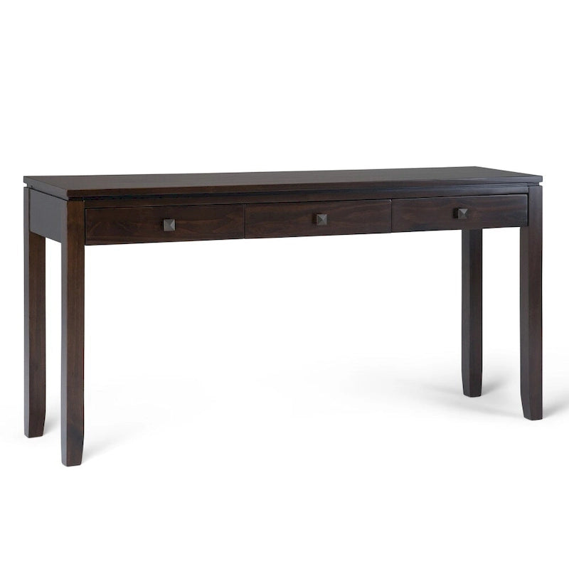 SOLID WOOD 60 inch Wide Contemporary Wide Console Sofa Table - 60 x 15 x 29.5