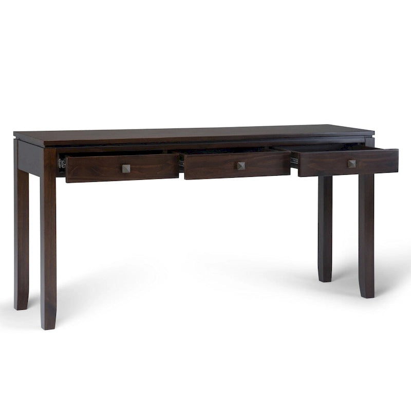 SOLID WOOD 60 inch Wide Contemporary Wide Console Sofa Table - 60 x 15 x 29.5