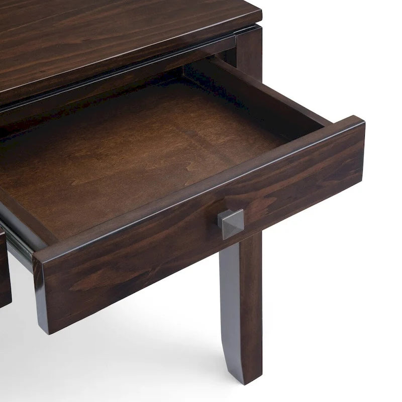 SOLID WOOD 60 inch Wide Contemporary Wide Console Sofa Table - 60 x 15 x 29.5