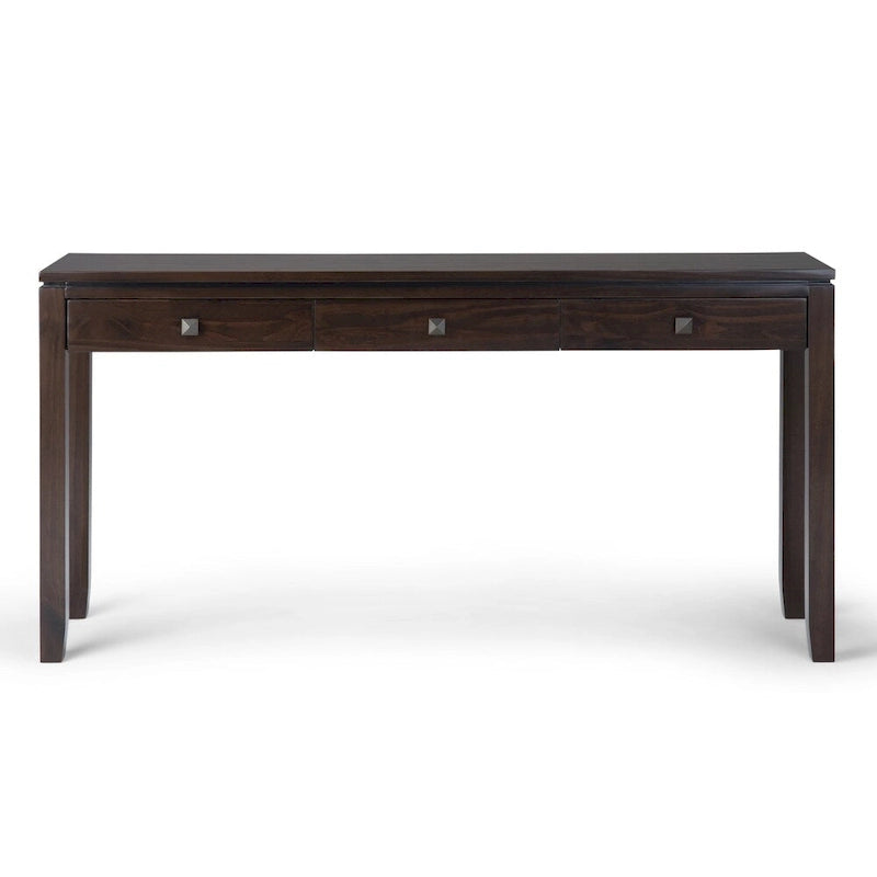 SOLID WOOD 60 inch Wide Contemporary Wide Console Sofa Table - 60 x 15 x 29.5