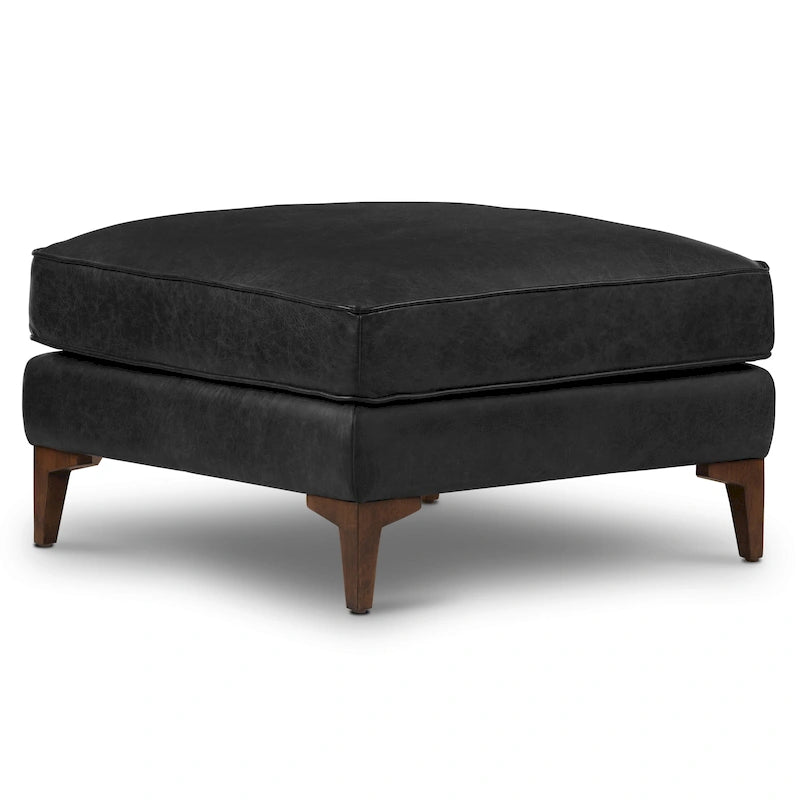 Ottoman - Full Grain Genuine Italian Leather
