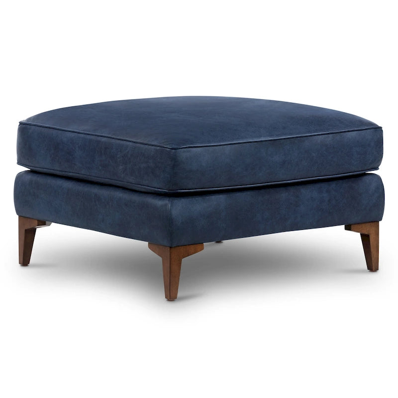 Poly & Bark Essex Ottoman - Full Grain Genuine Italian Leather