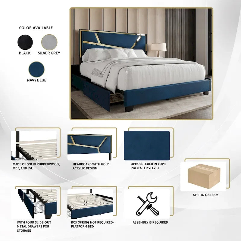 Elegance Platform Bed