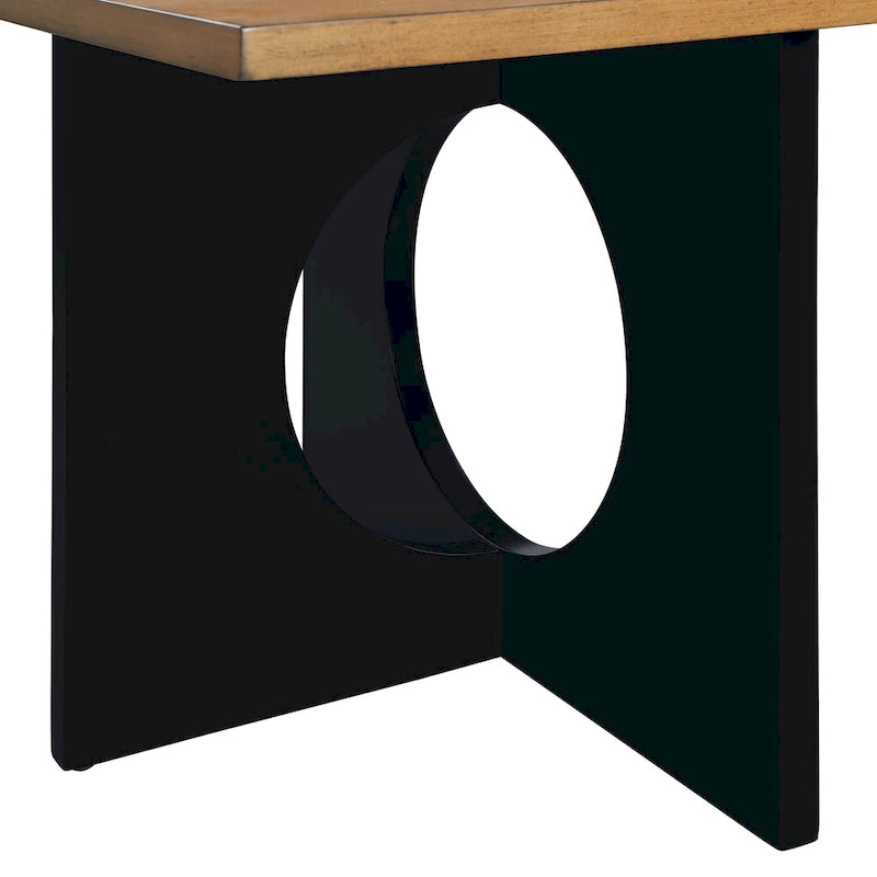 Contemporary Wood Rectangular Coffee Table