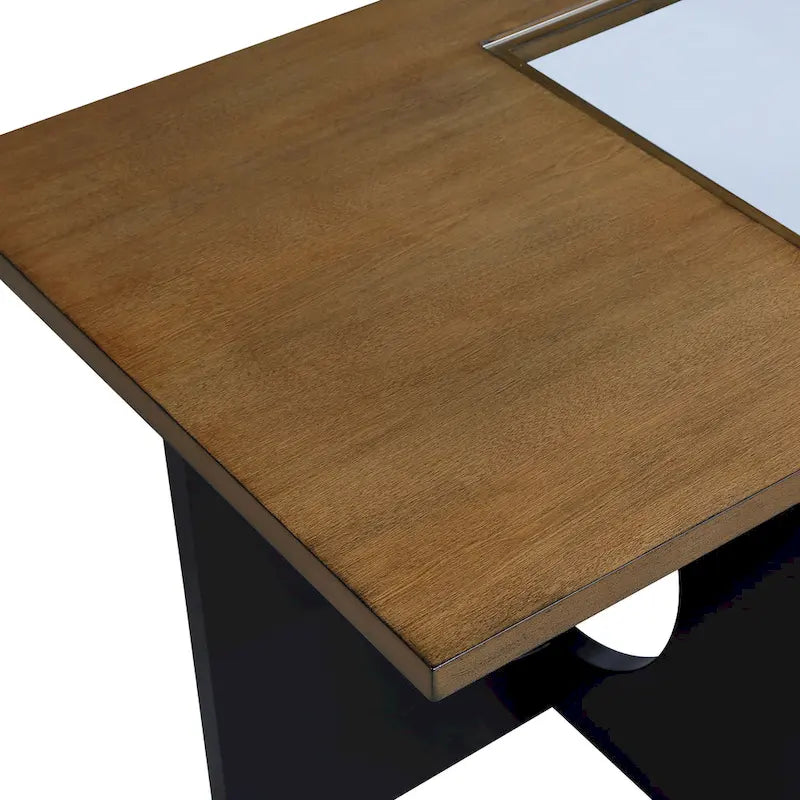Contemporary Wood Rectangular Coffee Table