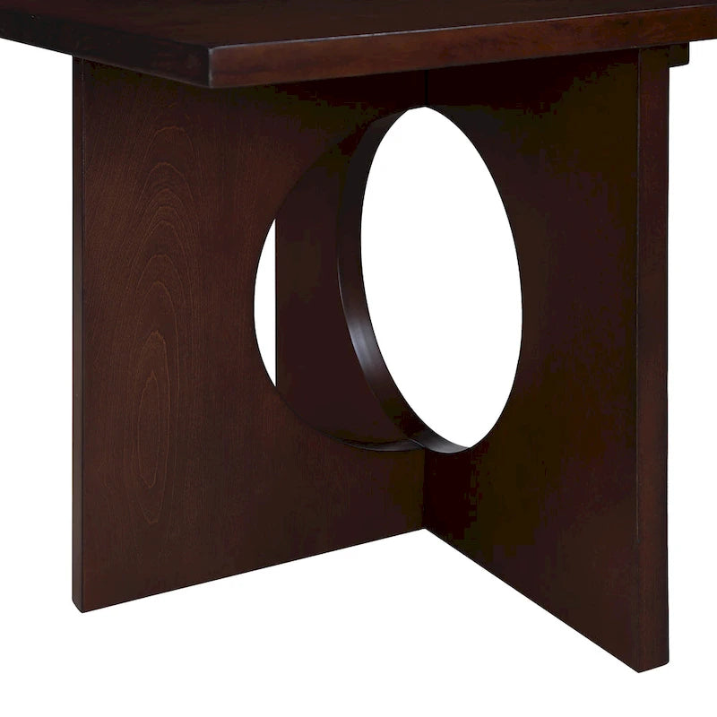 Contemporary Wood Rectangular Coffee Table
